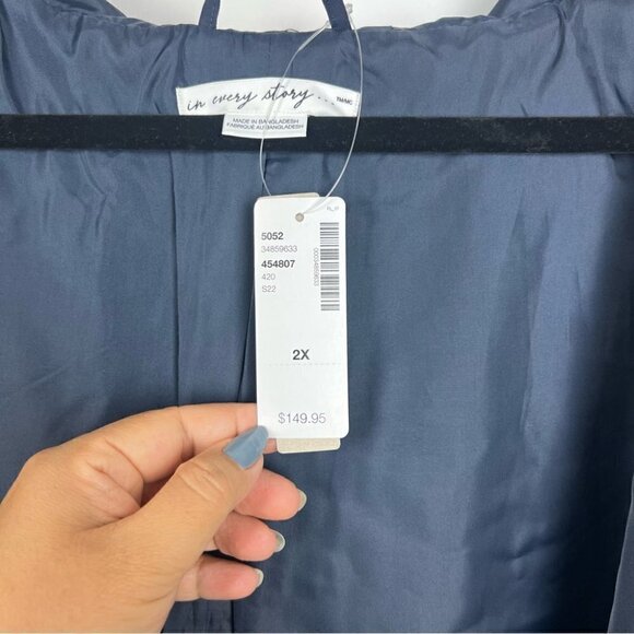 🩷 Penningtons Hooded Water - Repellent Jacket For Women. Color: Black. Size: 2XL - Picture 6 of 16